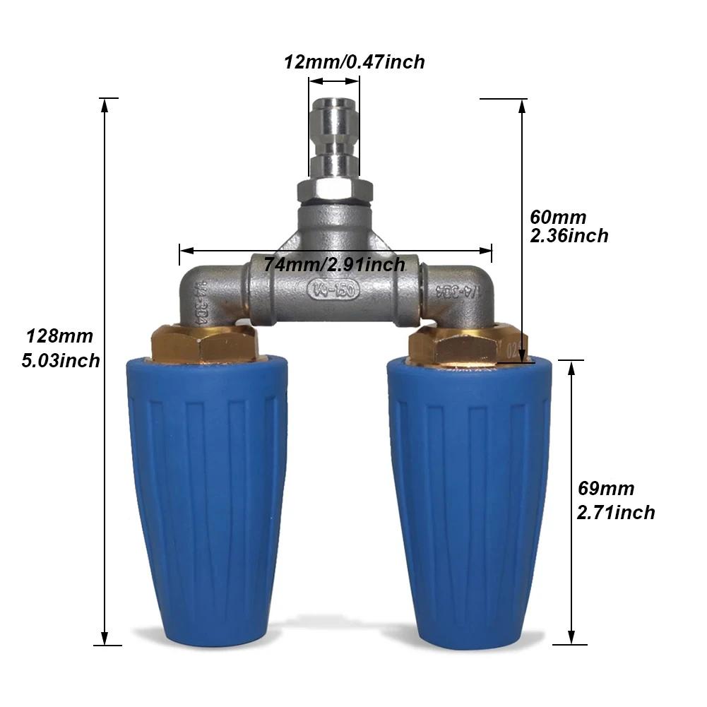 Rotating Dual Turbo Nozzle Spray Tip1/4 4000PSI 4-6GPM Replacement Tip Yard, Garden Outdoor Living For High Pressure Washer
Rotating Dual Turbo Nozzle Spray Tip1/4 4000PSI 4-6GPM Replacement Tip Yard, Garden Outdoor Living For High Pressure Washer