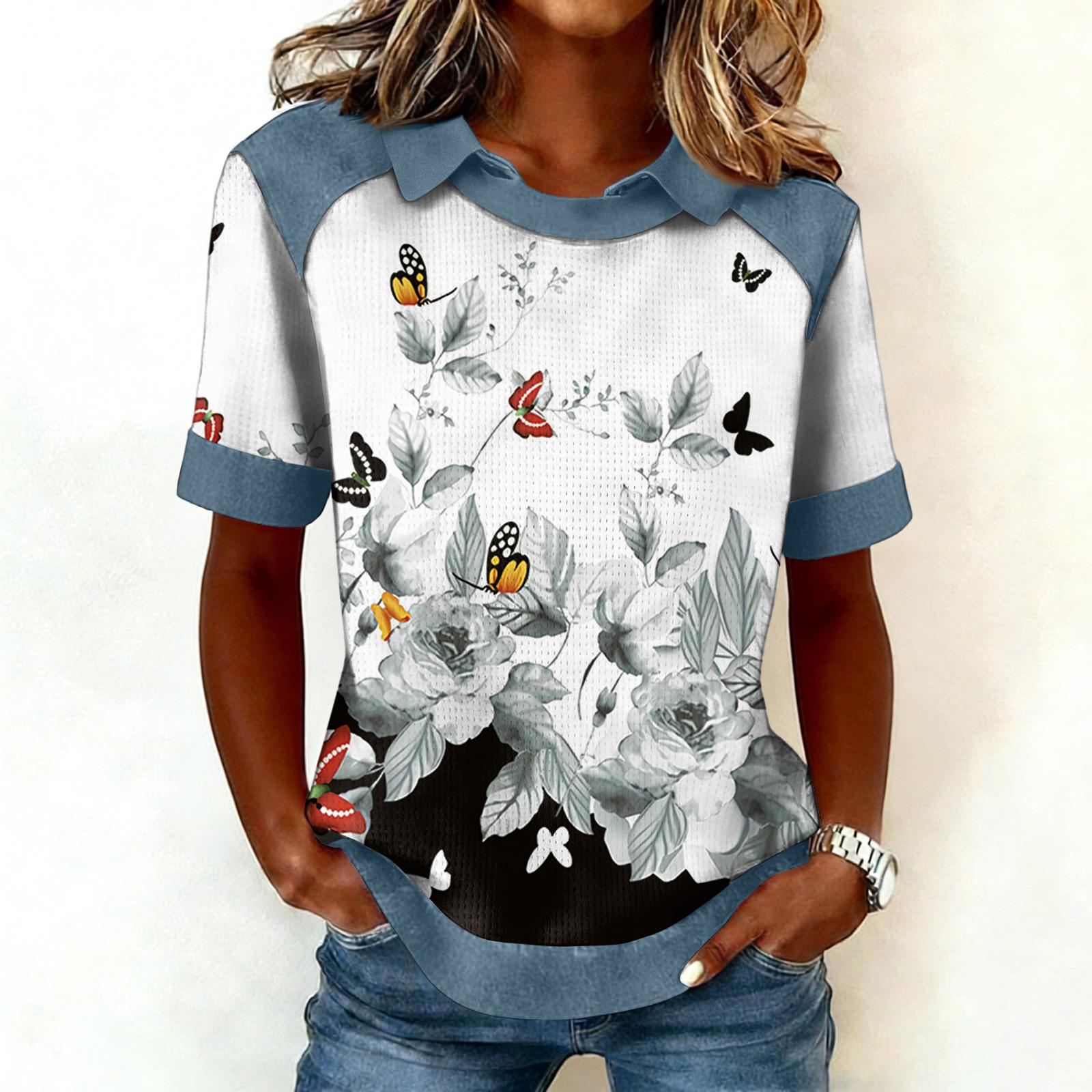 Women s Fashion Collar Cowboy Splicing Sweatshirt Casual Printed Hoodie Short Sleeve Shirt Top XL білий
Women s Fashion Collar Cowboy Splicing Sweatshirt Casual Printed Hoodie Short Sleeve Shirt Top XL білий