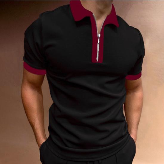 Spring and Summer Men s Patchwork T-shirt, Men s Youth Sports Fashion Short Sleeved Polo Shirt XXXXXL чорний
Spring and Summer Men s Patchwork T-shirt, Men s Youth Sports Fashion Short Sleeved Polo Shirt XXXXXL чорний