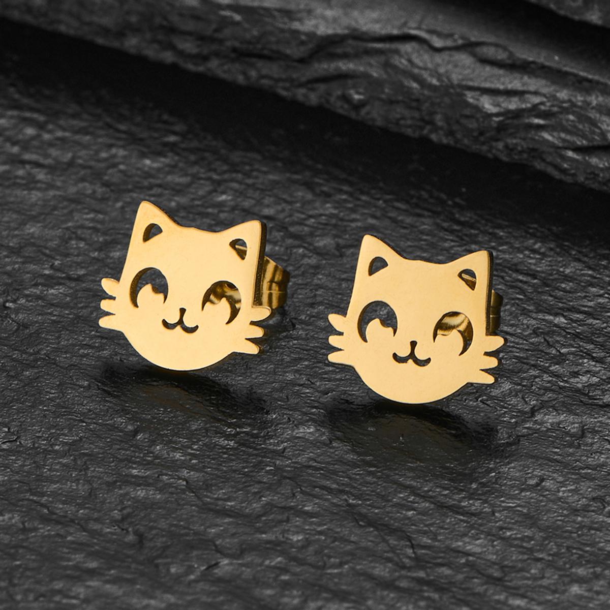 Heart Geometric Earings Fashion Stainless Steel Mini Cartilage Piercing Stud Cute Goldfish Giraffe Earing Zircon Wholesale Gold Color
Heart Geometric Earings Fashion Stainless Steel Mini Cartilage Piercing Stud Cute Goldfish Giraffe Earing Zircon Wholesale Gold Color