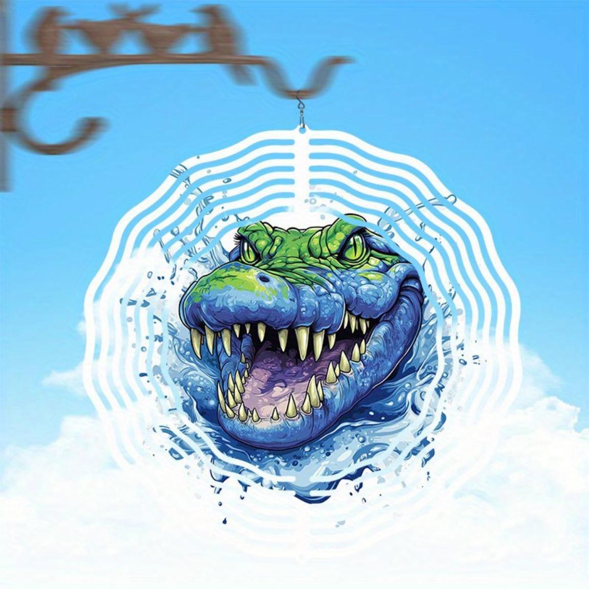 3D Alligator Splash Wind Chime Metal Wind Powered Rotating Outdoor Decor with 360 Hook Vibrant Garden Art for Patio Yard Thanksgiving
3D Alligator Splash Wind Chime Metal Wind Powered Rotating Outdoor Decor with 360 Hook Vibrant Garden Art for Patio Yard Thanksgiving