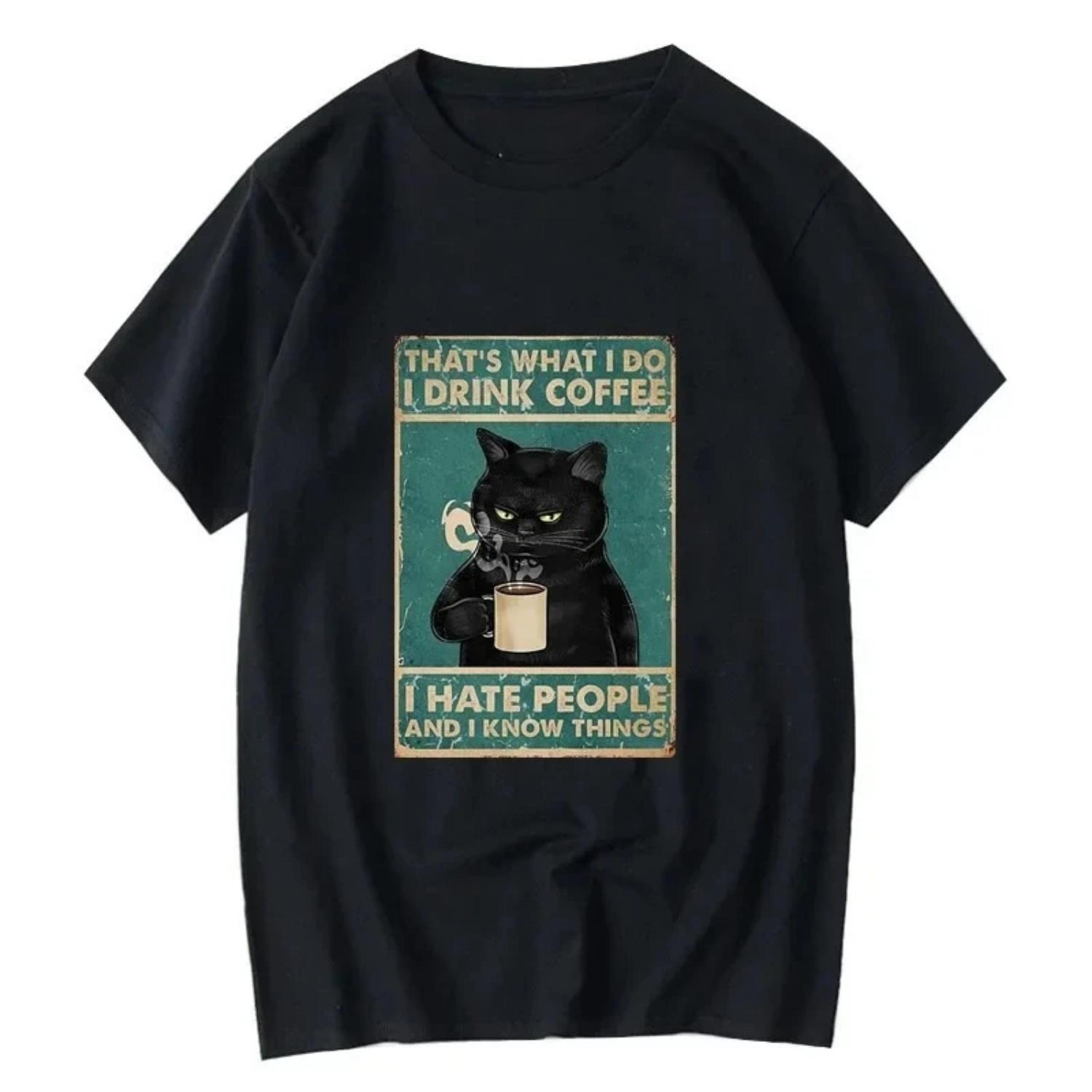 Women T-shirt Funny Cat Drinking Coffee Printing Summer Casual Cool Loose Women O-neck T-shirt Women Tops Graphic T Shirts Y2K S
Women T-shirt Funny Cat Drinking Coffee Printing Summer Casual Cool Loose Women O-neck T-shirt Women Tops Graphic T Shirts Y2K S