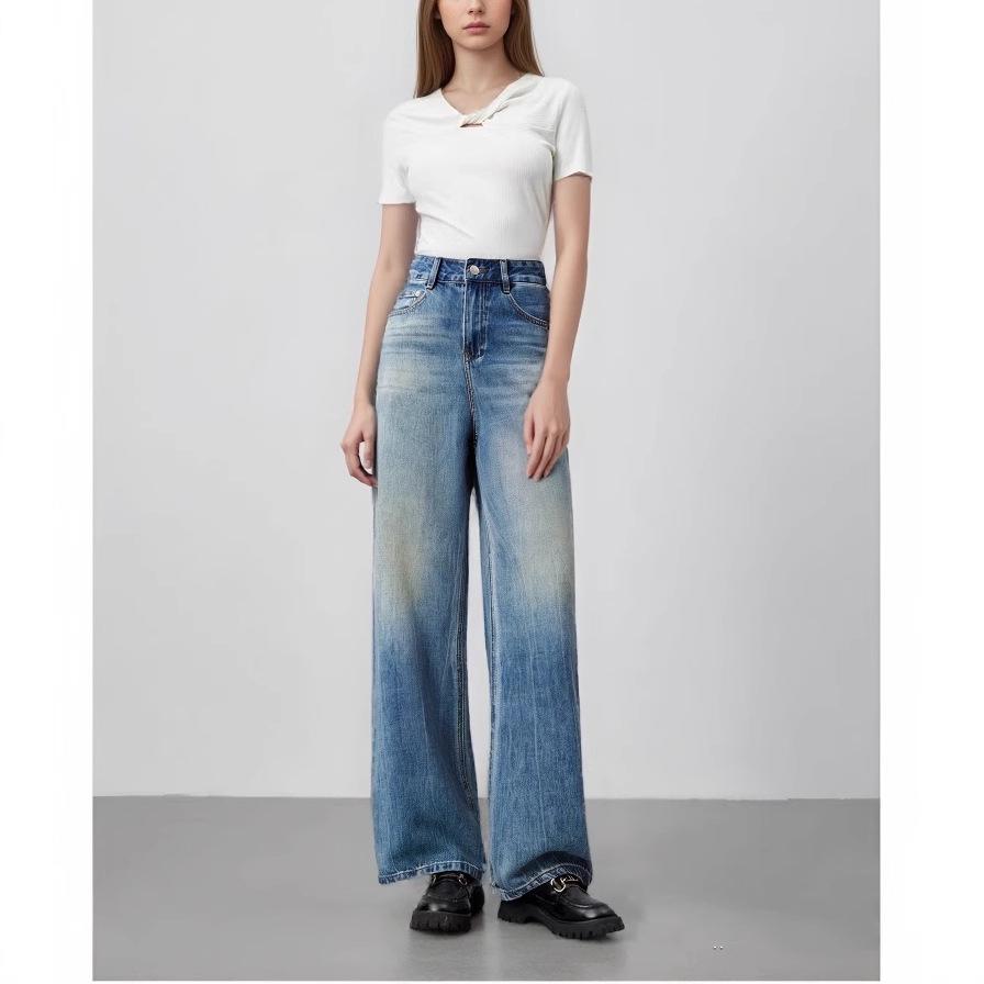 Women s High Waist Patterned Denim Jeans - Retro Blue Wide Leg, Slimming, Korean Style (Spring 2025) 30
Women s High Waist Patterned Denim Jeans - Retro Blue Wide Leg, Slimming, Korean Style (Spring 2025) 30