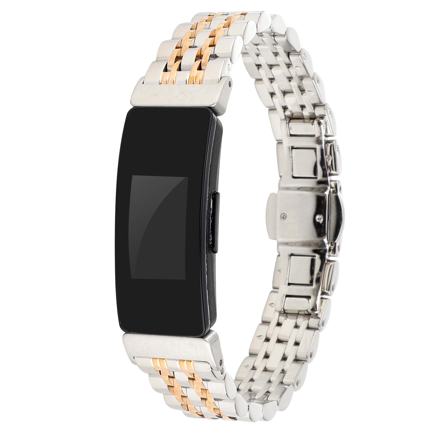 Stainless Steel Metal Buckle Watch Band Replacement for Fitbit Inspire/Inspire HR Silver/Gold
Stainless Steel Metal Buckle Watch Band Replacement for Fitbit Inspire/Inspire HR Silver/Gold