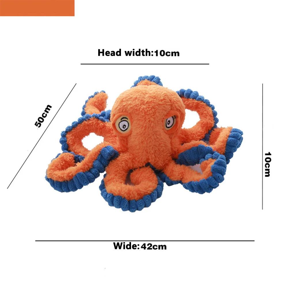 Indestructible Dog Toys for Aggressive Chewers Squeaky Octopus Plush Chew Toy with Rattle Sound Interactive Puppy Toys for Small XS помаранчевий
Indestructible Dog Toys for Aggressive Chewers Squeaky Octopus Plush Chew Toy with Rattle Sound Interactive Puppy Toys for Small XS помаранчевий