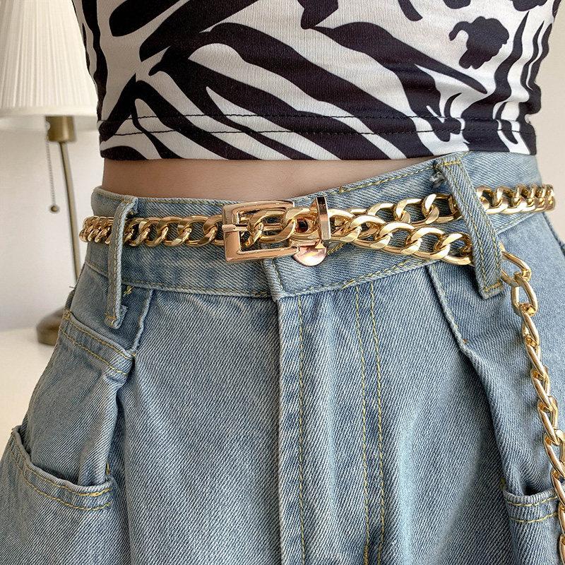 Metal Chain Waist Chain Female Hip Hop Style Metal Pin Buckle Hipster Cool Jeans Belt Belt
Metal Chain Waist Chain Female Hip Hop Style Metal Pin Buckle Hipster Cool Jeans Belt Belt