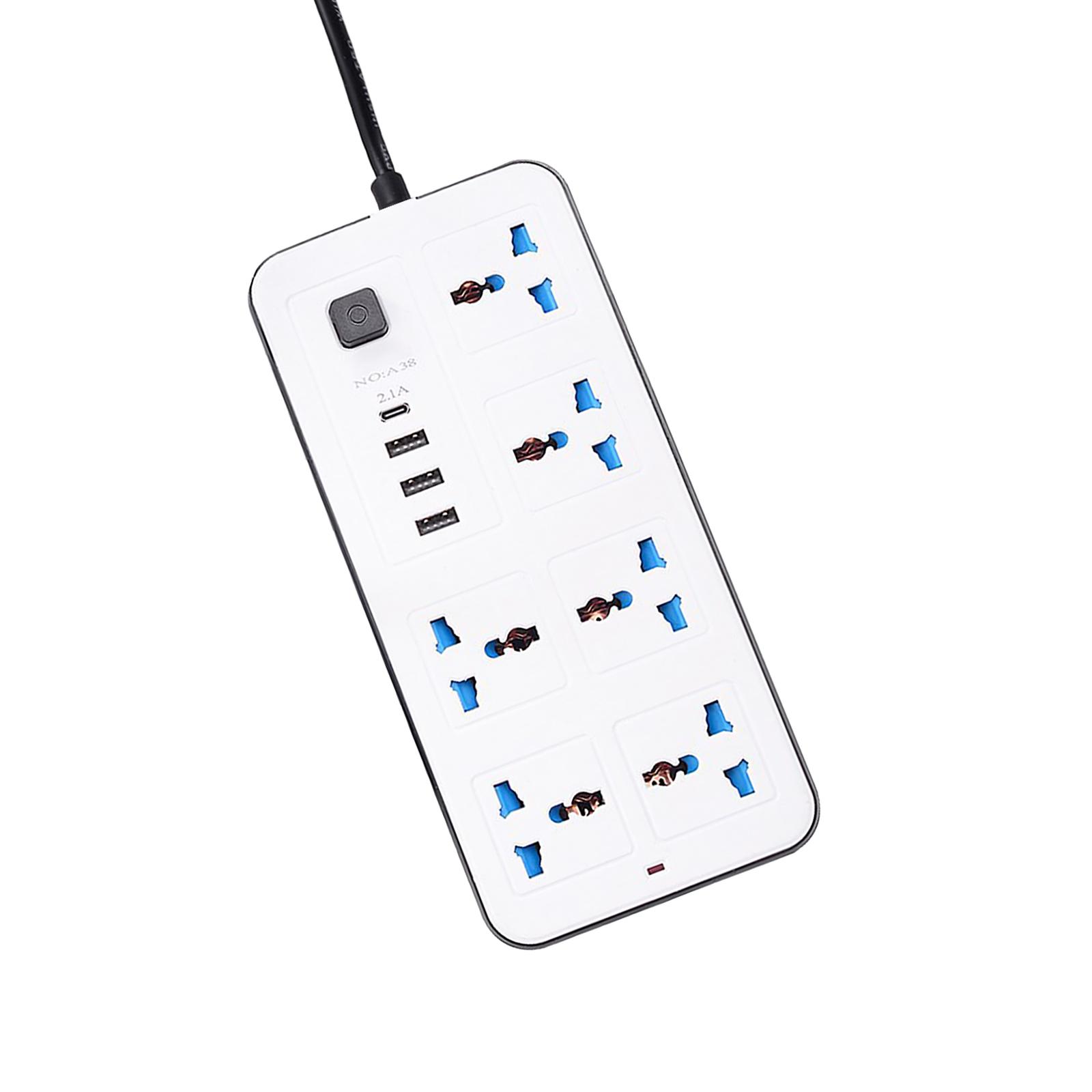 Подовжувач живлення з 6 розетками змінного струму та 3 портами USB 1 типу C, подовжувач 6 футів, захист від перенапруг для дому білий
Подовжувач живлення з 6 розетками змінного струму та 3 портами USB 1 типу C, подовжувач 6 футів, захист від перенапруг для дому білий