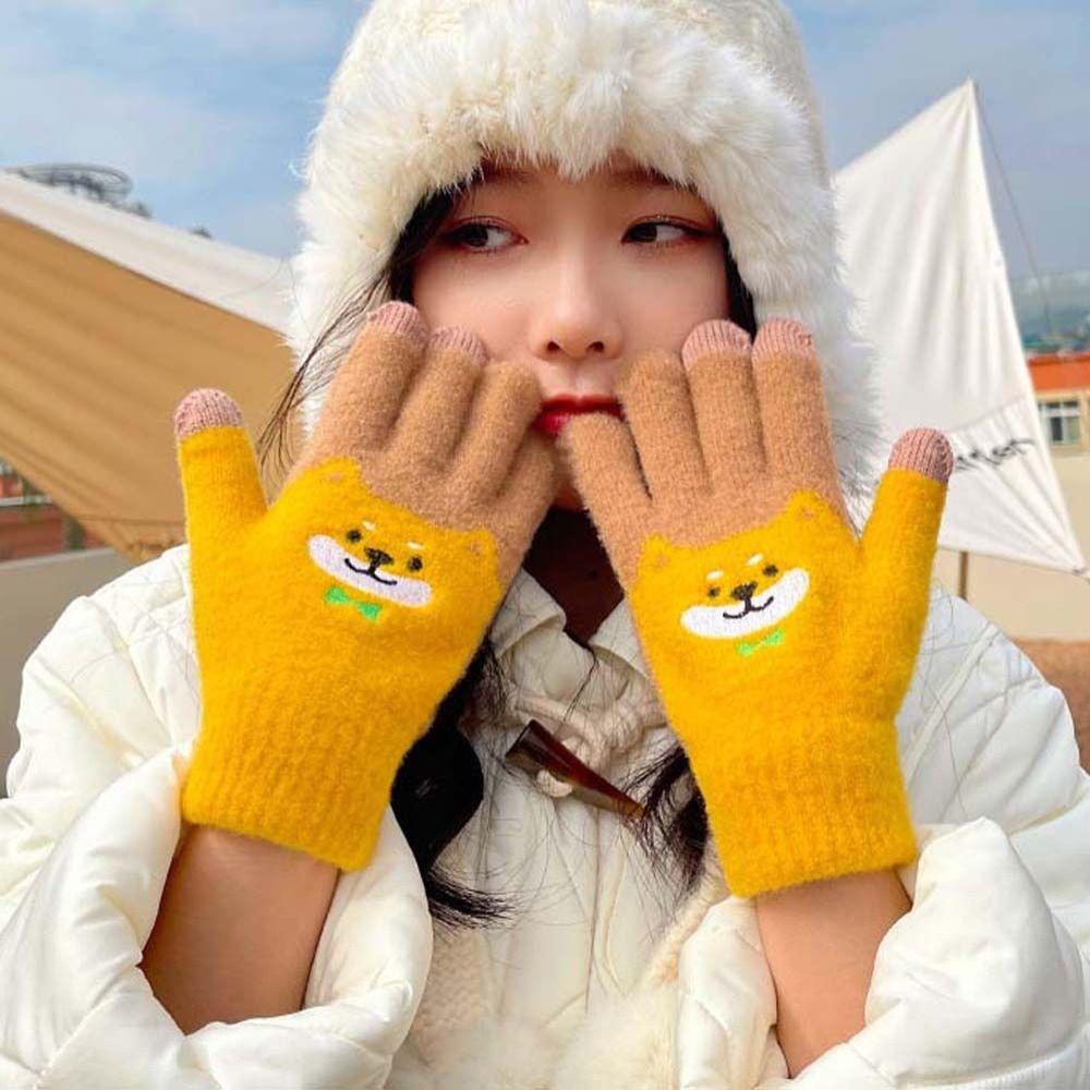 Phone Touchscreen Knitted Thick Female Gloves Women Winter Gloves Non-slip Gloves Windproof B2
Phone Touchscreen Knitted Thick Female Gloves Women Winter Gloves Non-slip Gloves Windproof B2