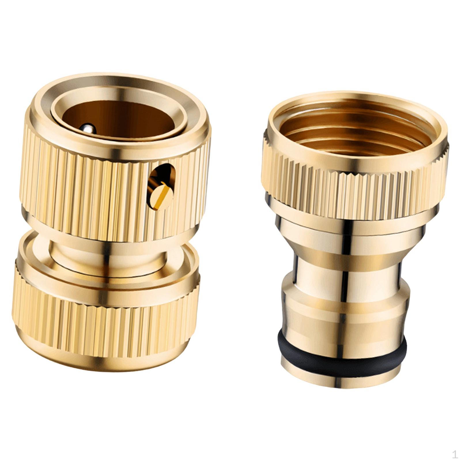 Fitting for Male And Female Hoses. Easily Replaces Rust-resistant Solid Brass Threaded Fittings. style A
Fitting for Male And Female Hoses. Easily Replaces Rust-resistant Solid Brass Threaded Fittings. style A