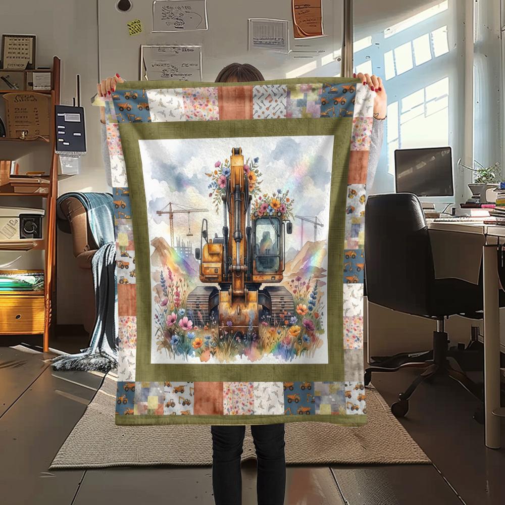 1Pc Excavator Tractor Print Flannel Blanket High Quality Warm Comfortable Cover for All Seasons Perfect for Gifts Home Decor 80cm x 120cm
1Pc Excavator Tractor Print Flannel Blanket High Quality Warm Comfortable Cover for All Seasons Perfect for Gifts Home Decor 80cm x 120cm