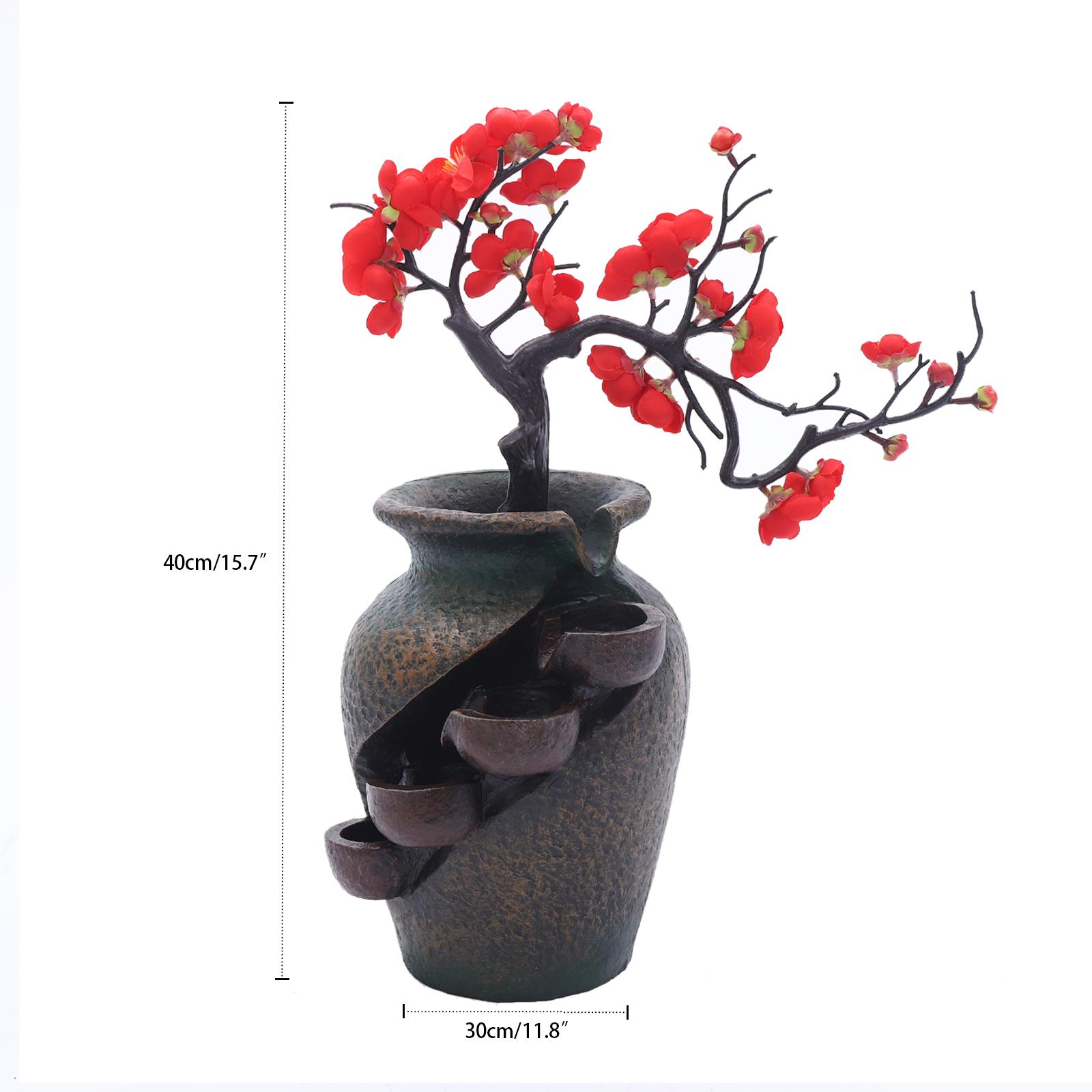 110V Flower Vase Waterfall Fountain Tabletop Indoor FengShui Water Fountain Home Room Decoration Exquisite Workmanship Resin коричневый
110V Flower Vase Waterfall Fountain Tabletop Indoor FengShui Water Fountain Home Room Decoration Exquisite Workmanship Resin коричневый