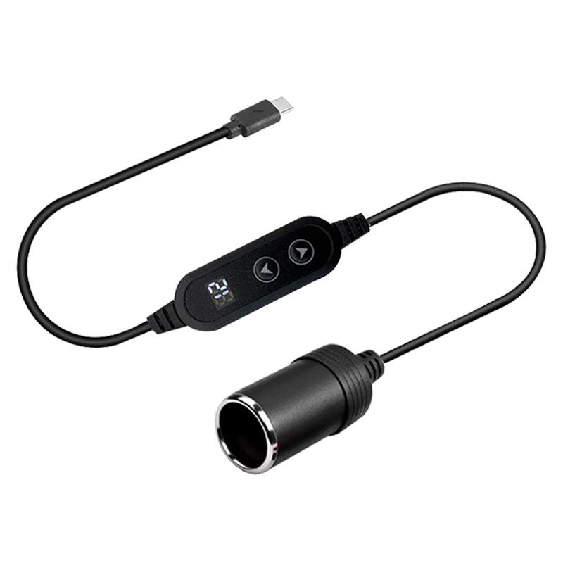 Adjustable Power Adapter Cable: Type-C to Car Cigarette Lighter (5V-20V) for GPS & Recorder
Adjustable Power Adapter Cable: Type-C to Car Cigarette Lighter (5V-20V) for GPS & Recorder