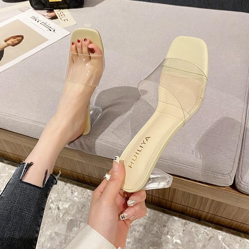 Crystal high heels sandals slippers women s outer wear 2025 new thick heel medium heel transparent glass glue drag women s shoes 35 чёрный
Crystal high heels sandals slippers women s outer wear 2025 new thick heel medium heel transparent glass glue drag women s shoes 35 чёрный