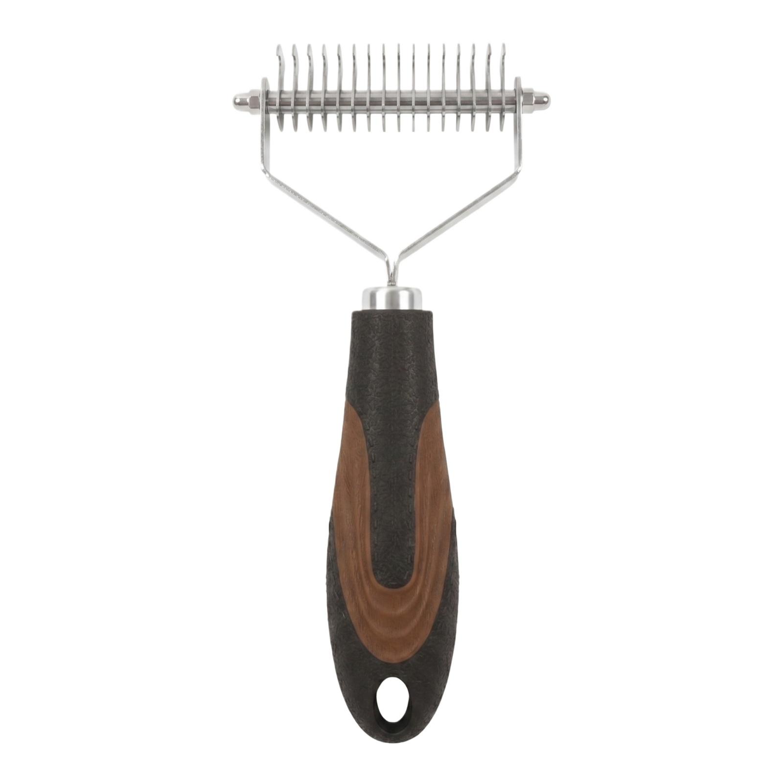 Pet Grooming Comb Double Row Stainless Steel Teeth Deshedding Brush for Removing Loose Hair and Tangles from Pet Fur with Ergonomic Handle one size чорний
Pet Grooming Comb Double Row Stainless Steel Teeth Deshedding Brush for Removing Loose Hair and Tangles from Pet Fur with Ergonomic Handle one size чорний