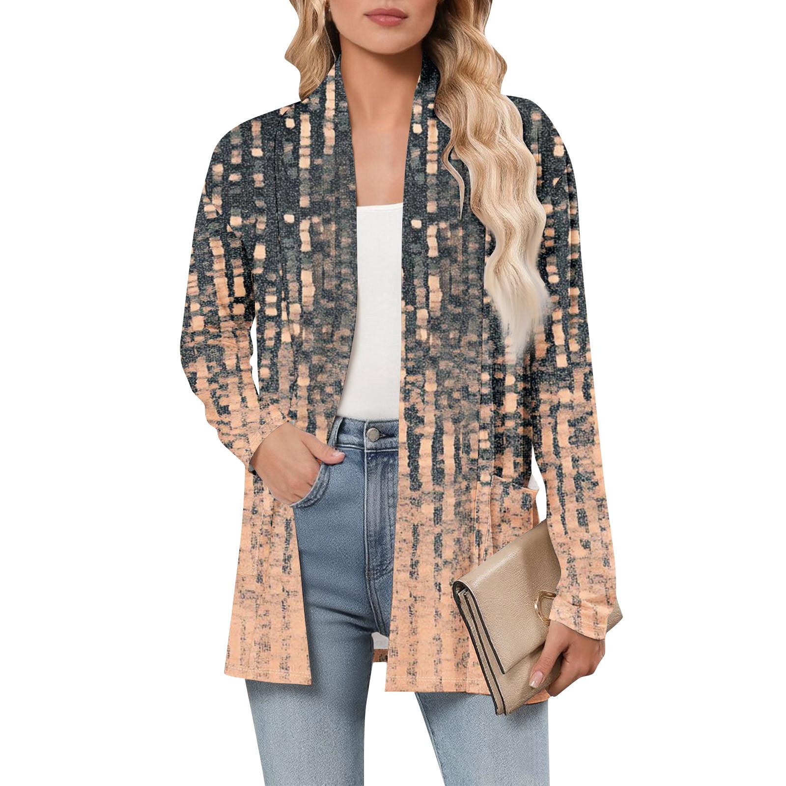 Women s Long Sleeve Cardigan V Neck Fashion Printed Shirt Lightweight Casual Loose Thin Cardigans With Pockets L
Women s Long Sleeve Cardigan V Neck Fashion Printed Shirt Lightweight Casual Loose Thin Cardigans With Pockets L