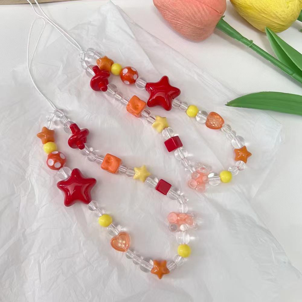 Dopamine-Infused Colorful Beaded Phone Lanyard with Cute Pendant
Dopamine-Infused Colorful Beaded Phone Lanyard with Cute Pendant