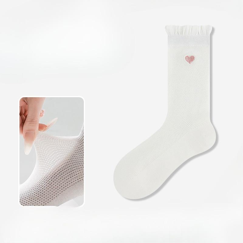 Летние сетчатые дышащие носки-гольфы для женщин, тонкие влагоотводящие длинные бесшовные носки, кружевные длинные вертикальные повседневные носки для женщин 1 pair белый
Летние сетчатые дышащие носки-гольфы для женщин, тонкие влагоотводящие длинные бесшовные носки, кружевные длинные вертикальные повседневные носки для женщин 1 pair белый