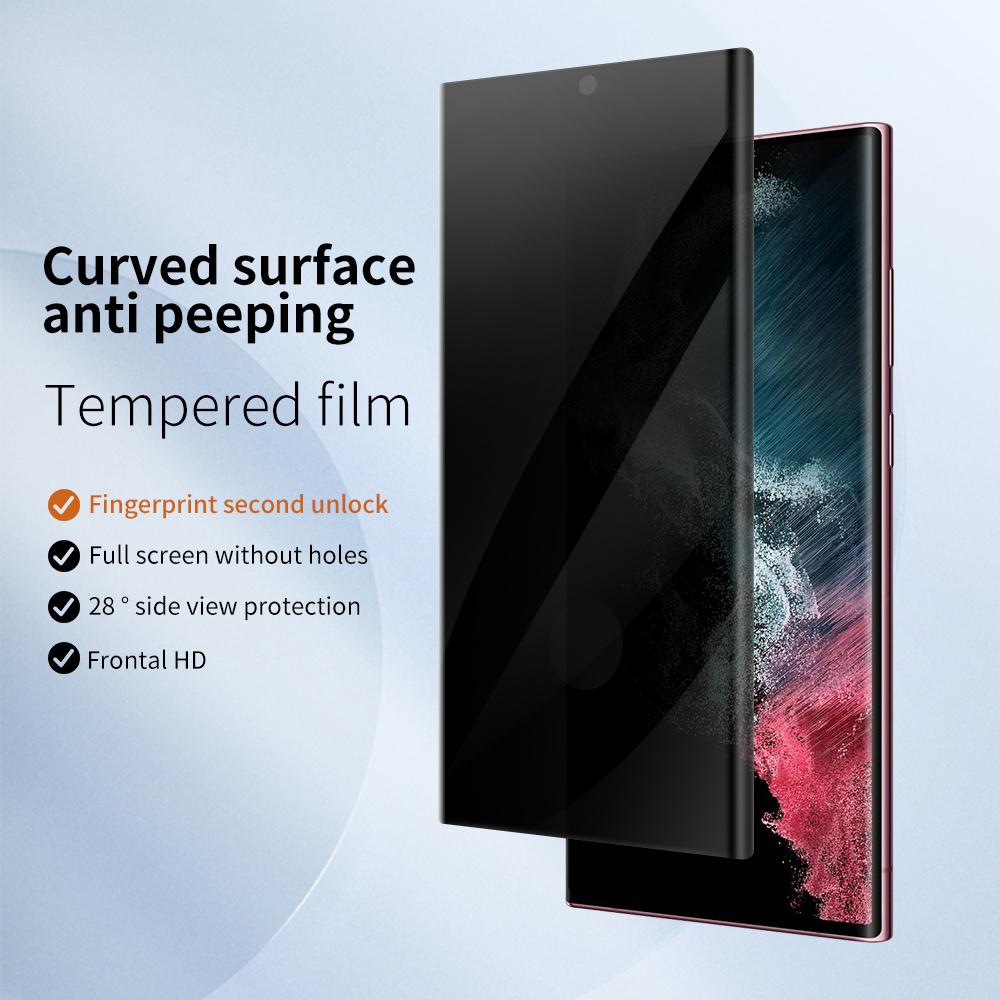 Anti-Spy Tempered Glass Screen Protector for Samsung Galaxy S23 Ultra Anti-Scratch Curved Side Glue Full Screen Film Type A
Anti-Spy Tempered Glass Screen Protector for Samsung Galaxy S23 Ultra Anti-Scratch Curved Side Glue Full Screen Film Type A