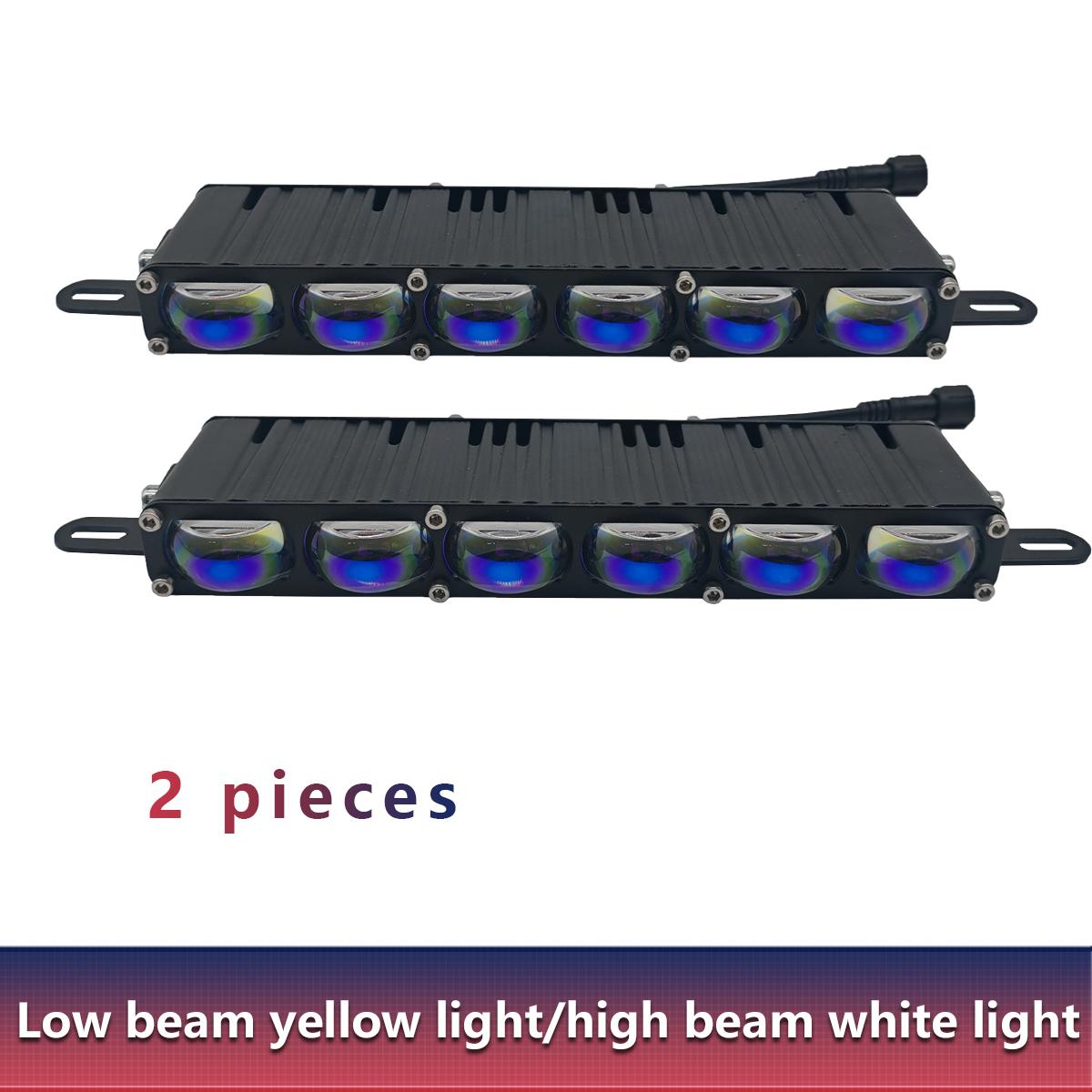 6 LED Grill Lights Projector Fog Light Hi-Lo Beam White Yellow Front Grill Trim Lamps for Car Truck Offroad UTV ATV Motorcycle 1 Set жовтий/білий
6 LED Grill Lights Projector Fog Light Hi-Lo Beam White Yellow Front Grill Trim Lamps for Car Truck Offroad UTV ATV Motorcycle 1 Set жовтий/білий