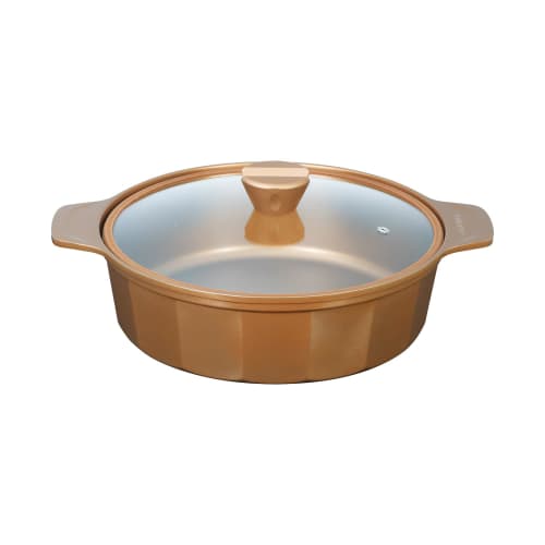 VISIONS CP-8806 28 см Настольная кастрюля, подходит для индукционных плит, со стеклянной крышкой, золотое покрытие
VISIONS CP-8806 28 см Настольная кастрюля, подходит для индукционных плит, со стеклянной крышкой, золотое покрытие