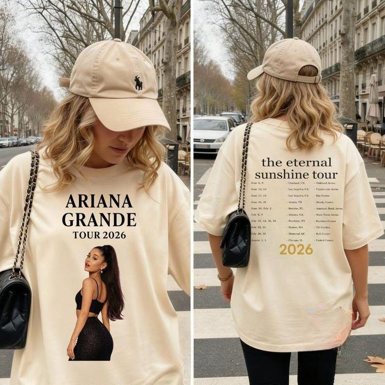 Ariana Grande Shirt, The Eternal Sunshine Tour 2026 Tee, Concert Merch, Custom Gift for Her, Ariana Fan Shirt, Tour Dates Graphic T-shirt XXXL
Ariana Grande Shirt, The Eternal Sunshine Tour 2026 Tee, Concert Merch, Custom Gift for Her, Ariana Fan Shirt, Tour Dates Graphic T-shirt XXXL