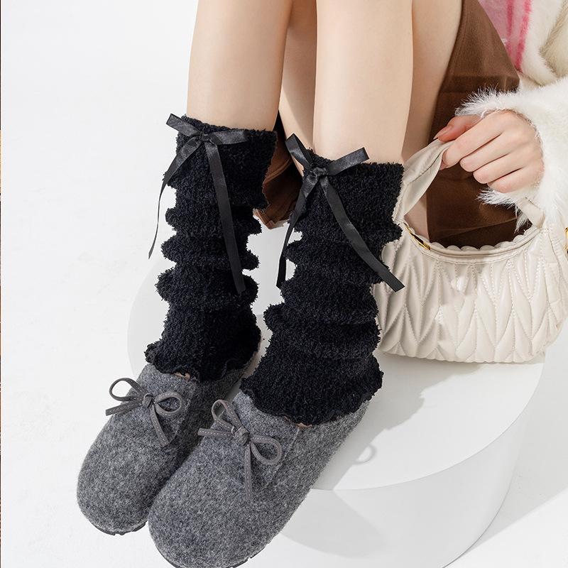 1Pair Plush Skin-friendly Warm Calf Leg Cover Cotton Sock Cover Soft Thick Versatile Stacked Socks Fashion Bow Tie Comfortable
1Pair Plush Skin-friendly Warm Calf Leg Cover Cotton Sock Cover Soft Thick Versatile Stacked Socks Fashion Bow Tie Comfortable