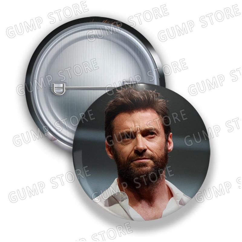 Hot Movie Actor Hugh Jackman Badges for Jewelry Accessories Bag Decor Tinplate Lapel Button Brooch Pins Fans Friends Gifts
Hot Movie Actor Hugh Jackman Badges for Jewelry Accessories Bag Decor Tinplate Lapel Button Brooch Pins Fans Friends Gifts