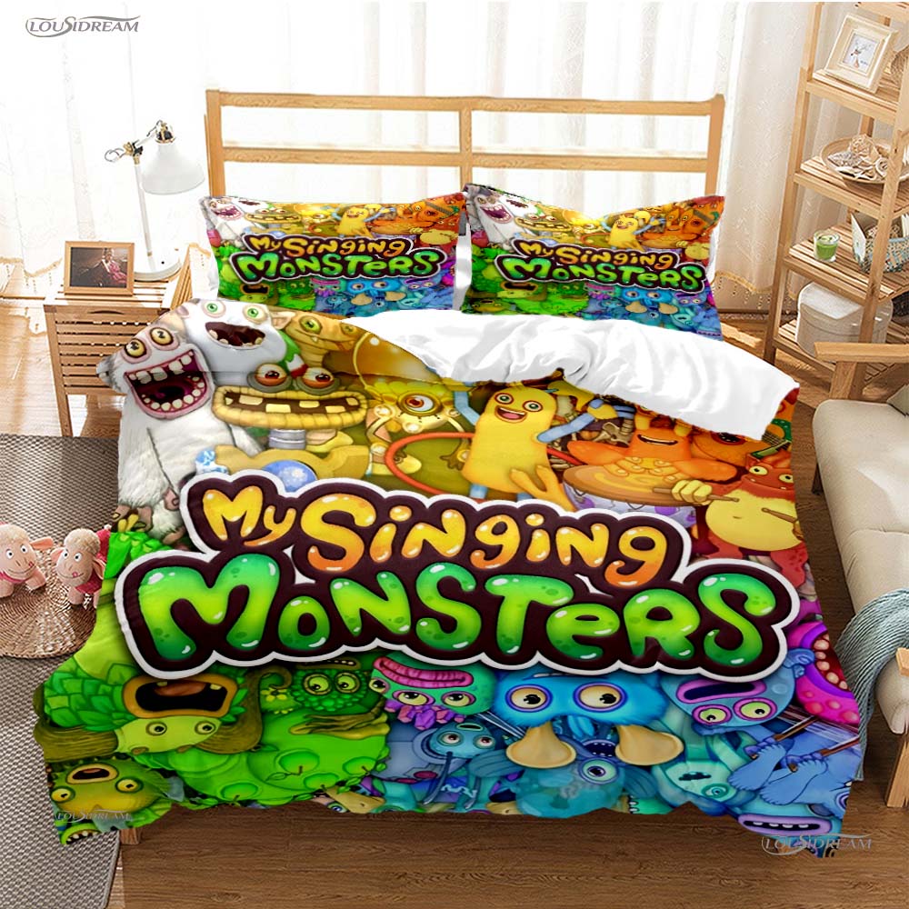 Funny Game My Singing Monsters Cute All Season Duvet CoverBedding Set Soft Quilt Cover And Pillowcases Single/Double/Queen/King EU Single(135*200cm)3pcs
Funny Game My Singing Monsters Cute All Season Duvet CoverBedding Set Soft Quilt Cover And Pillowcases Single/Double/Queen/King EU Single(135*200cm)3pcs