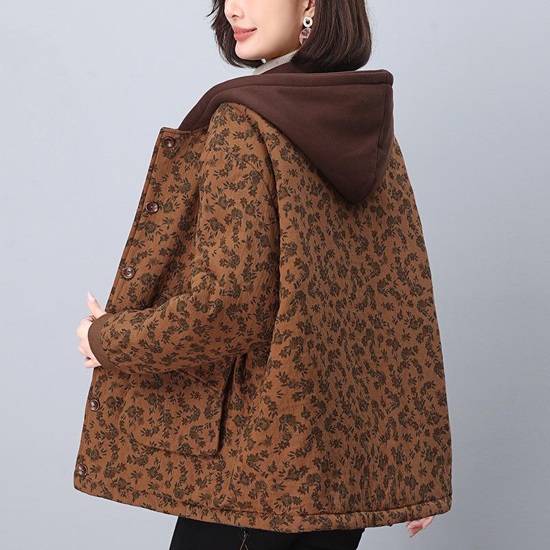 2024 Women s Retro Print Cotton Jacket - Winter Style, Plus Size, Loose Fit, for Middle-Aged and Elderly Moms XL (suggested 130-145 jin) кавовий
2024 Women s Retro Print Cotton Jacket - Winter Style, Plus Size, Loose Fit, for Middle-Aged and Elderly Moms XL (suggested 130-145 jin) кавовий