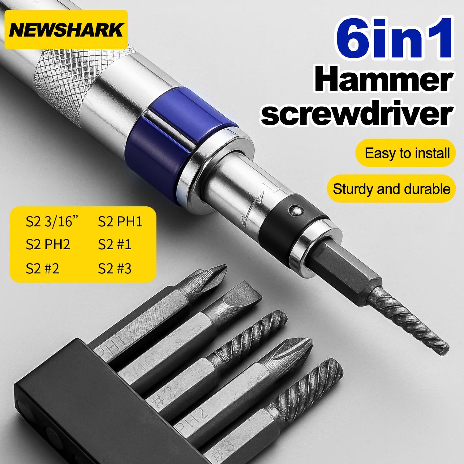 6 In1 Screwdriver Set 1/4-inch Impact Drive Rusted Stuck Broken Fasteners Remover With Complete Specifications сірий
6 In1 Screwdriver Set 1/4-inch Impact Drive Rusted Stuck Broken Fasteners Remover With Complete Specifications сірий