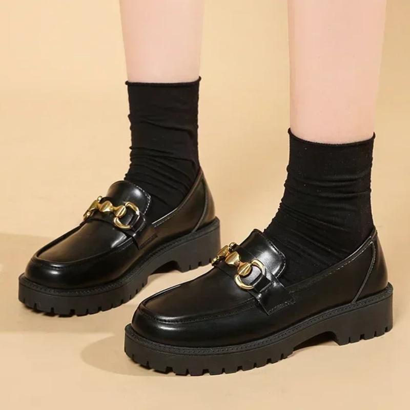 2024 Shoes for Ladies Slip on Women Pumps Autumn Round Toe Metal Decoration Dress Casual Solft Leather Comfortable Loafers
2024 Shoes for Ladies Slip on Women Pumps Autumn Round Toe Metal Decoration Dress Casual Solft Leather Comfortable Loafers