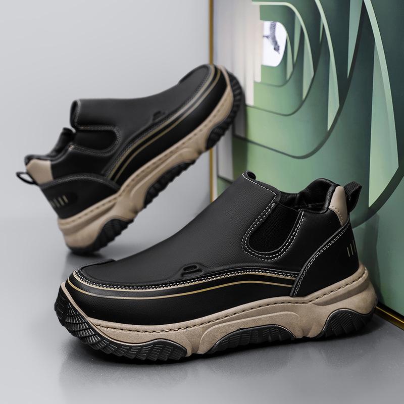 2025 new soft-soled soft-faced leather platform men s shoes heightened retro trend leather shoes men s lightweight, durable and non-slip 39
2025 new soft-soled soft-faced leather platform men s shoes heightened retro trend leather shoes men s lightweight, durable and non-slip 39
