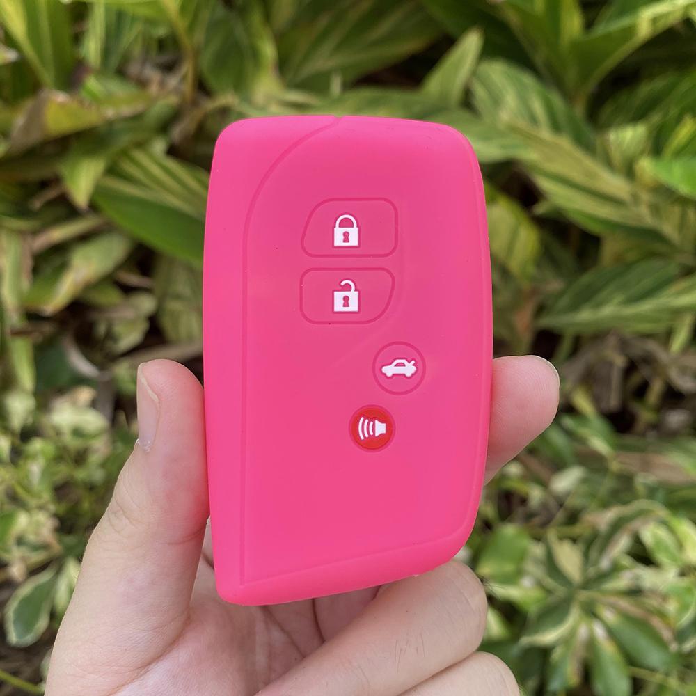 4 Button Silicone Car Key Cover Case Protect Skin Shell Holder for Lexus LS460 LS600h 2014 2015 2016 Remote Keychain Accessories Яскраво-рожевий
4 Button Silicone Car Key Cover Case Protect Skin Shell Holder for Lexus LS460 LS600h 2014 2015 2016 Remote Keychain Accessories Яскраво-рожевий