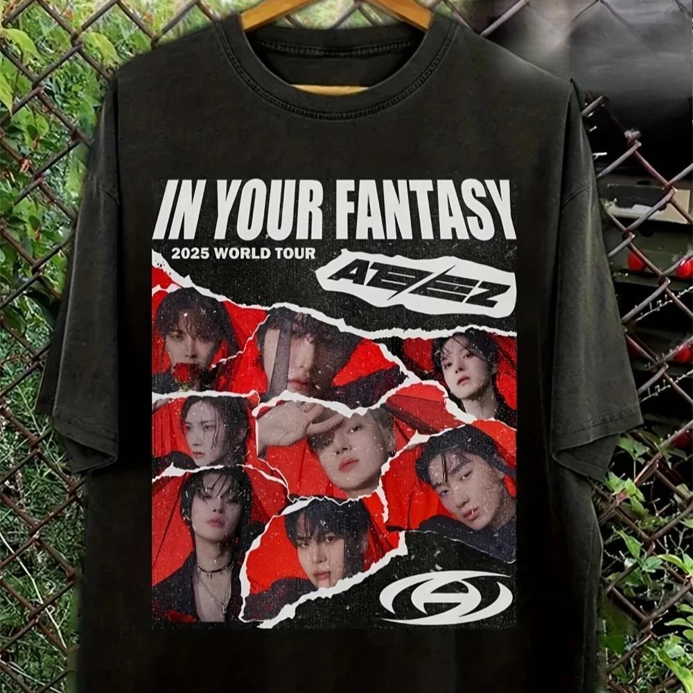 Ретро-футболка Ateez 2026 года из тура In Your Fantasy , Повседневная одежда для всех сезонов, Унисекс, С круглым вырезом, Винтажные футболки для женщин 4XL
Ретро-футболка Ateez 2026 года из тура In Your Fantasy , Повседневная одежда для всех сезонов, Унисекс, С круглым вырезом, Винтажные футболки для женщин 4XL