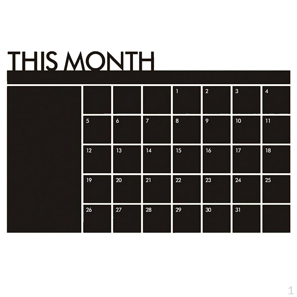 Monthly Chalkboard Blackboard Chalk Board Wall Sticker Mural Office Decoration Month Calendar
Monthly Chalkboard Blackboard Chalk Board Wall Sticker Mural Office Decoration Month Calendar