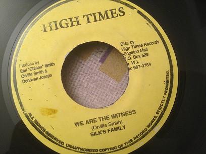 7inch Record SILKS FAMILY We Are The Witness NONE High Times Jamaica Reggae Ska Dub Used
7inch Record SILKS FAMILY We Are The Witness NONE High Times Jamaica Reggae Ska Dub Used