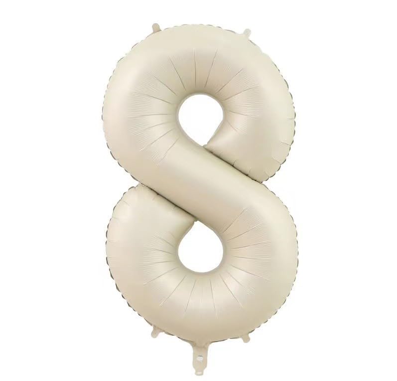 Number Balloon 32 Inches Cream Beige with Straw for Birthday Party Celebration Anniversary Decoration Home Studio Muted Color 8
Number Balloon 32 Inches Cream Beige with Straw for Birthday Party Celebration Anniversary Decoration Home Studio Muted Color 8