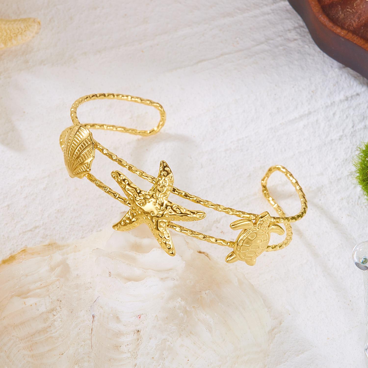 Bohemian Shell Sun Conch Cuff Bracelets for Women Fashion Sea Turtle Starfish Open Bangle Vacation Party Jewelry Gift
Bohemian Shell Sun Conch Cuff Bracelets for Women Fashion Sea Turtle Starfish Open Bangle Vacation Party Jewelry Gift