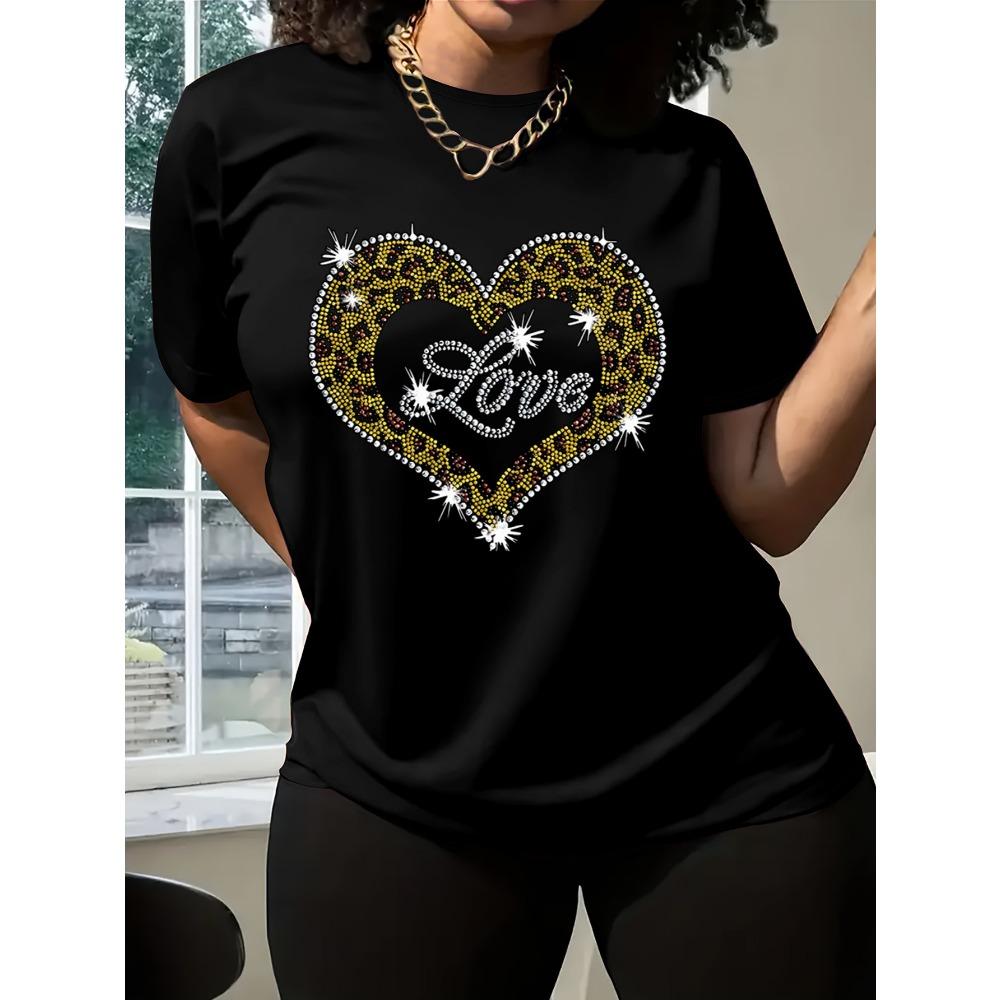 Women s Elegant Printed T-Shirt - Summer Fashion, Comfortable and Breathable, Round Neck T-Shirt, 5XL
Women s Elegant Printed T-Shirt - Summer Fashion, Comfortable and Breathable, Round Neck T-Shirt, 5XL