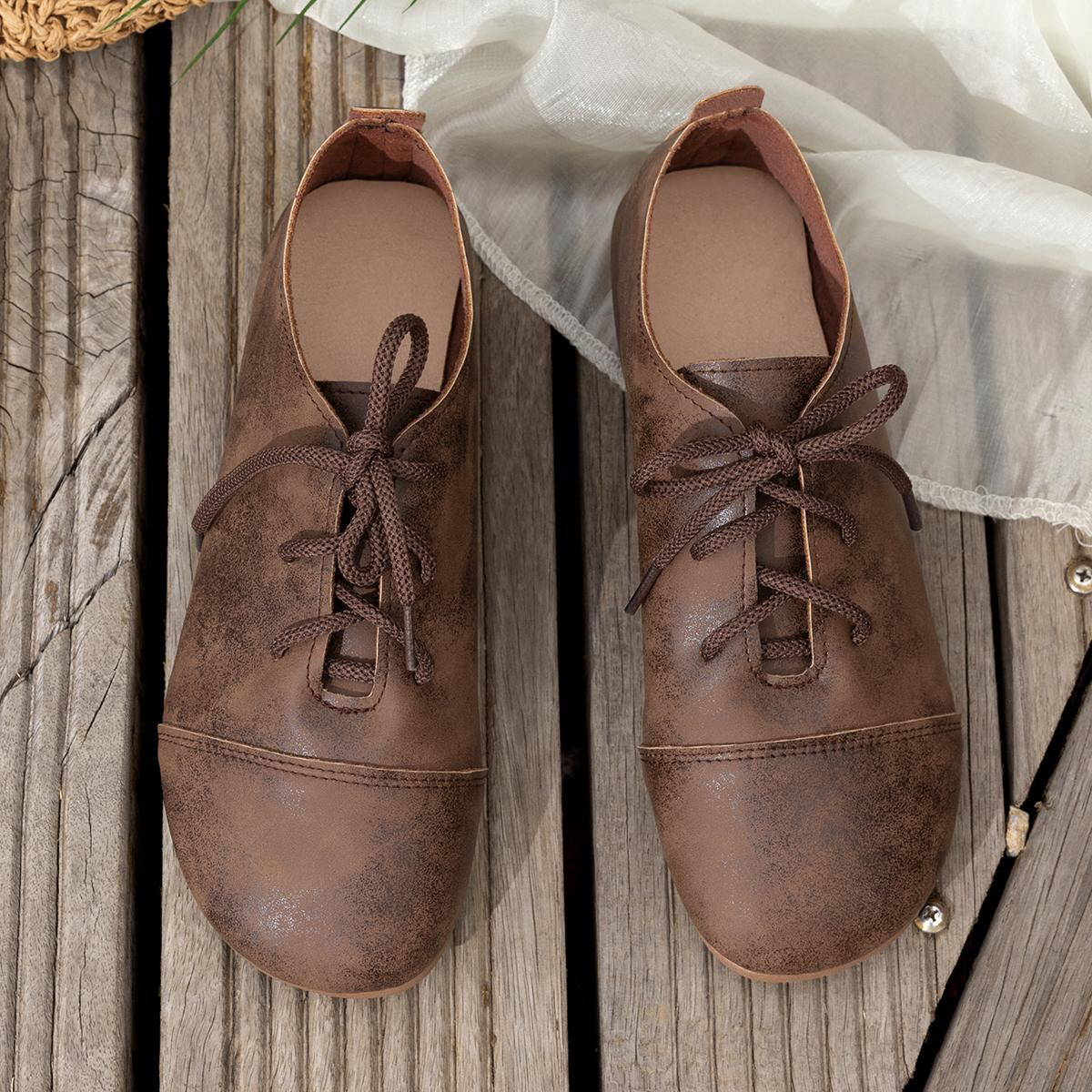 Жіночі туфлі на плоскій підошві в стилі ретро, круглі носки, лофери на плоскій підошві, шнурівка, повсякденні кросівки, жіноче неглибоке комфортне нековзке взуття для прогулянок для жінок 42 коричневий
Жіночі туфлі на плоскій підошві в стилі ретро, круглі носки, лофери на плоскій підошві, шнурівка, повсякденні кросівки, жіноче неглибоке комфортне нековзке взуття для прогулянок для жінок 42 коричневий