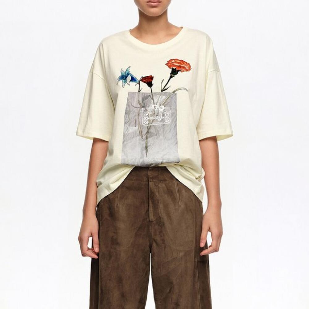 Bimbairolla T shirT Floral Logo Ivory b265awT024ivb Ivory/XXS
Bimbairolla T shirT Floral Logo Ivory b265awT024ivb Ivory/XXS
