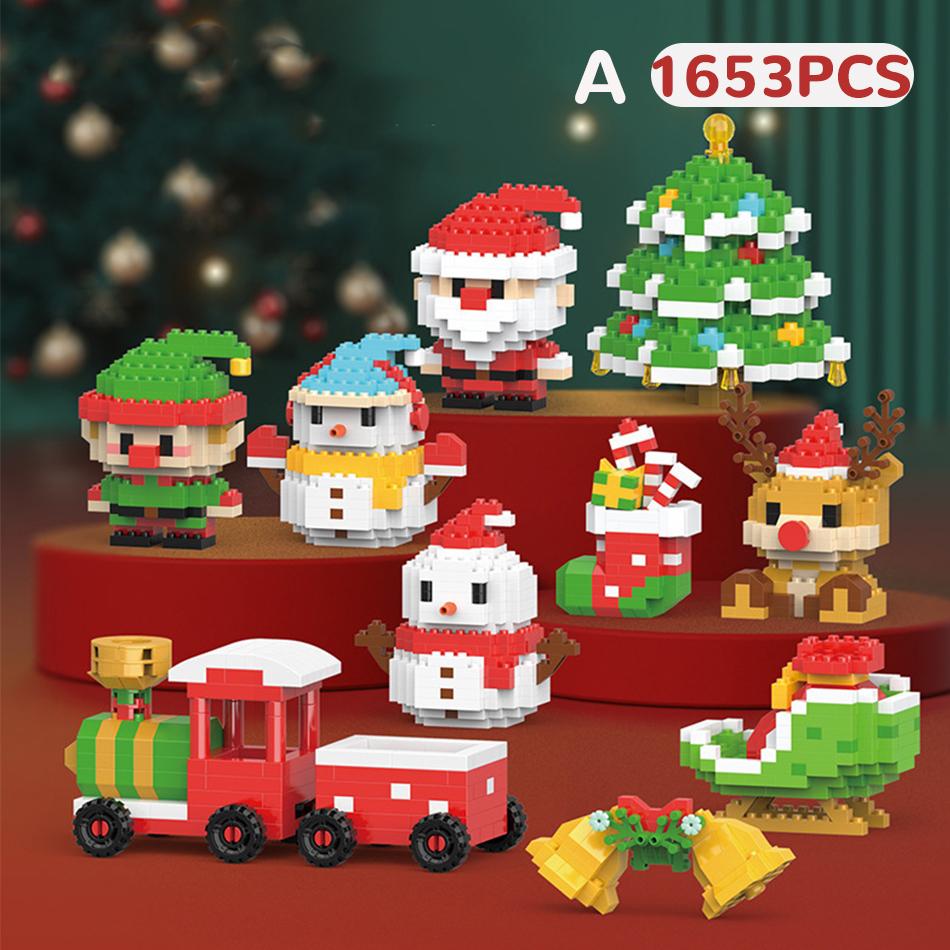 Mini Christmas Tree Santa Claus Snowman DIY Micro Bricks Building Blocks Toys for Kids Adults Gift Elk Model Creative Fun
Mini Christmas Tree Santa Claus Snowman DIY Micro Bricks Building Blocks Toys for Kids Adults Gift Elk Model Creative Fun
