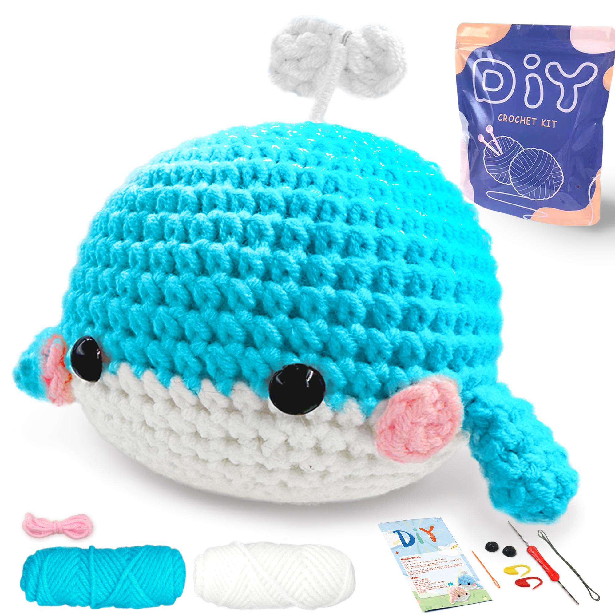 YAMAXIN 1set Whale Crochet Set for Beginners,Include Step-by-Step Video Tutorials(Accessories In Random Color) небесно-голубой
YAMAXIN 1set Whale Crochet Set for Beginners,Include Step-by-Step Video Tutorials(Accessories In Random Color) небесно-голубой