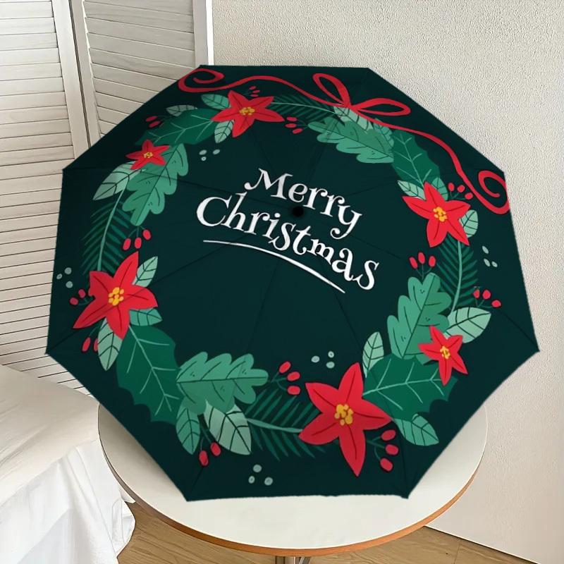 1pc Christmas Wreath Decoration Umbrella with Plastic Handle,Suitable for All Seasons Home Travel Outdoor UmbrellaDD248
1pc Christmas Wreath Decoration Umbrella with Plastic Handle,Suitable for All Seasons Home Travel Outdoor UmbrellaDD248