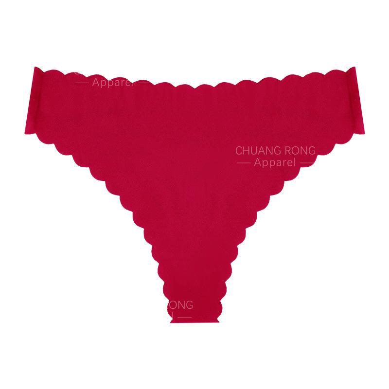 European and American ice silk personalized wavy edge seamless thong women s ultra-thin low-waist printed pure cotton gear comfortable XL яскраво-червоного кольору
European and American ice silk personalized wavy edge seamless thong women s ultra-thin low-waist printed pure cotton gear comfortable XL яскраво-червоного кольору