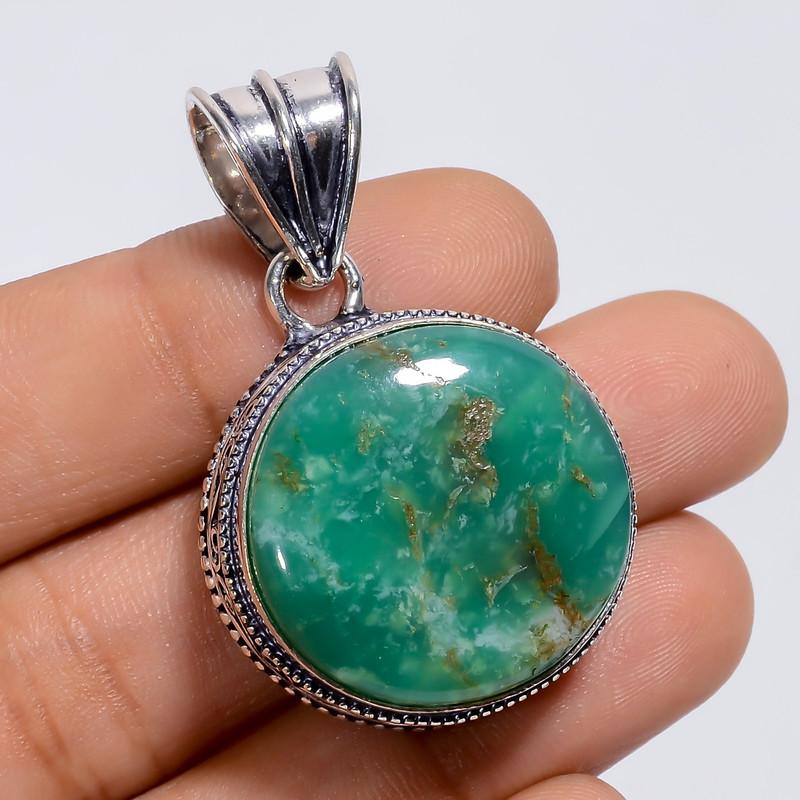 Splendid Top Grade Qualite 100% Natural Chrysoprase Round Shape Vintage Style Handmade Jewelry 925 Steling Silver Pendant 1.6 WSJ-4885 1.6
Splendid Top Grade Qualite 100% Natural Chrysoprase Round Shape Vintage Style Handmade Jewelry 925 Steling Silver Pendant 1.6 WSJ-4885 1.6