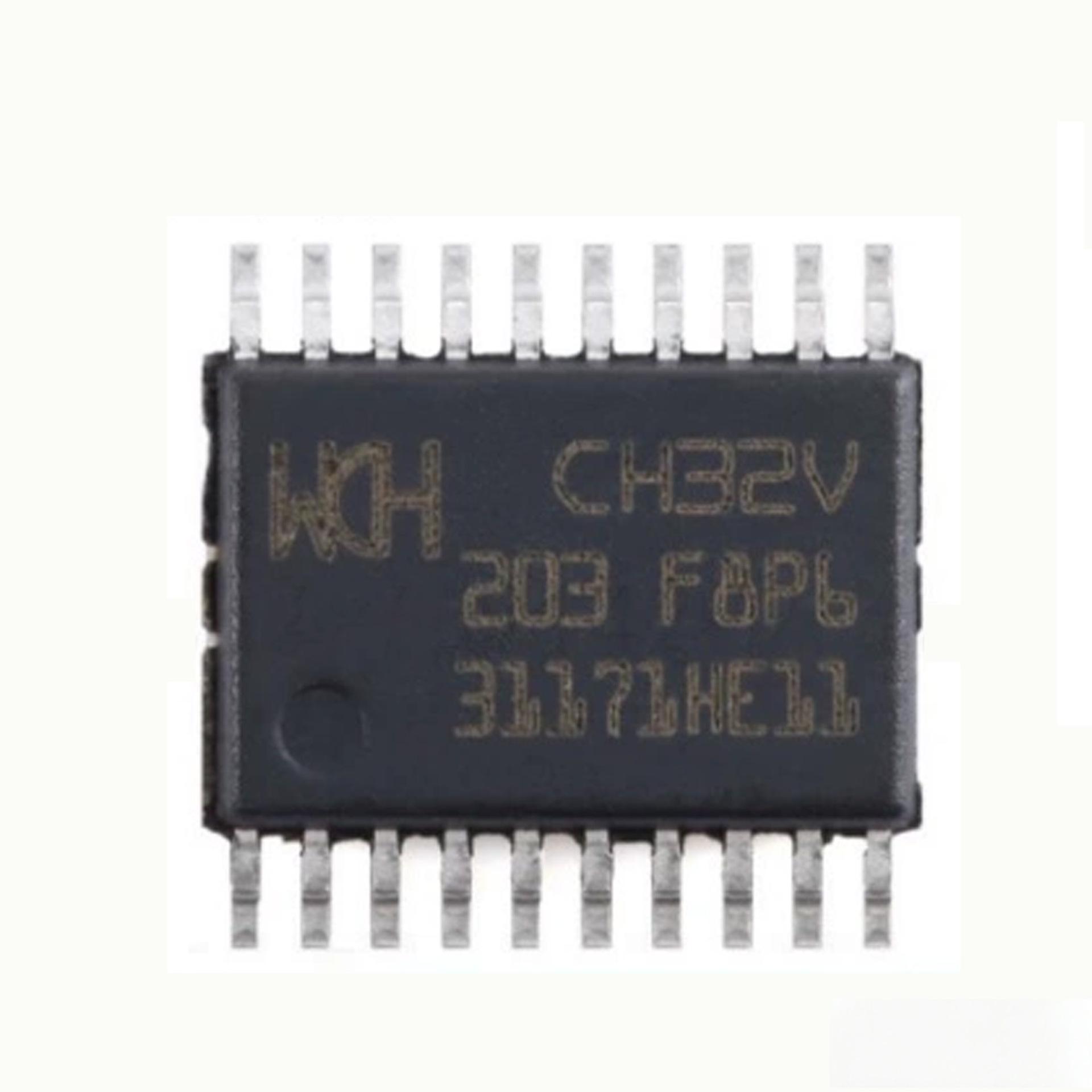 CH32V203F8P6 TSSOP-20 32-bit RISC-V Microcontroller - Brand New Original
CH32V203F8P6 TSSOP-20 32-bit RISC-V Microcontroller - Brand New Original