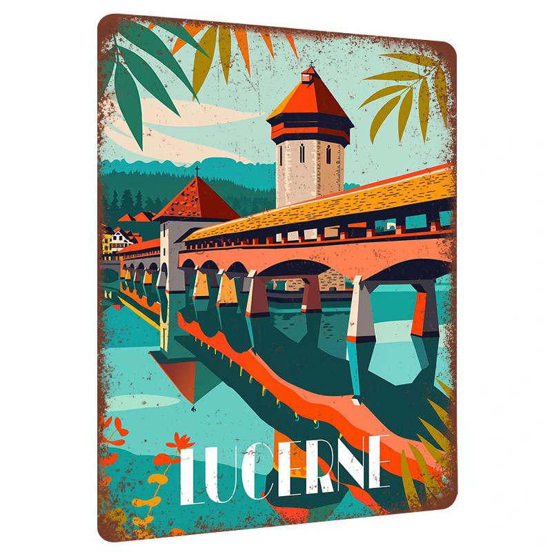 Lucerne Chapel Bridge Vintage Metal Wall Art European Architecture Scenery Home Decor 20x30cm(7.8x11.8inch)
Lucerne Chapel Bridge Vintage Metal Wall Art European Architecture Scenery Home Decor 20x30cm(7.8x11.8inch)