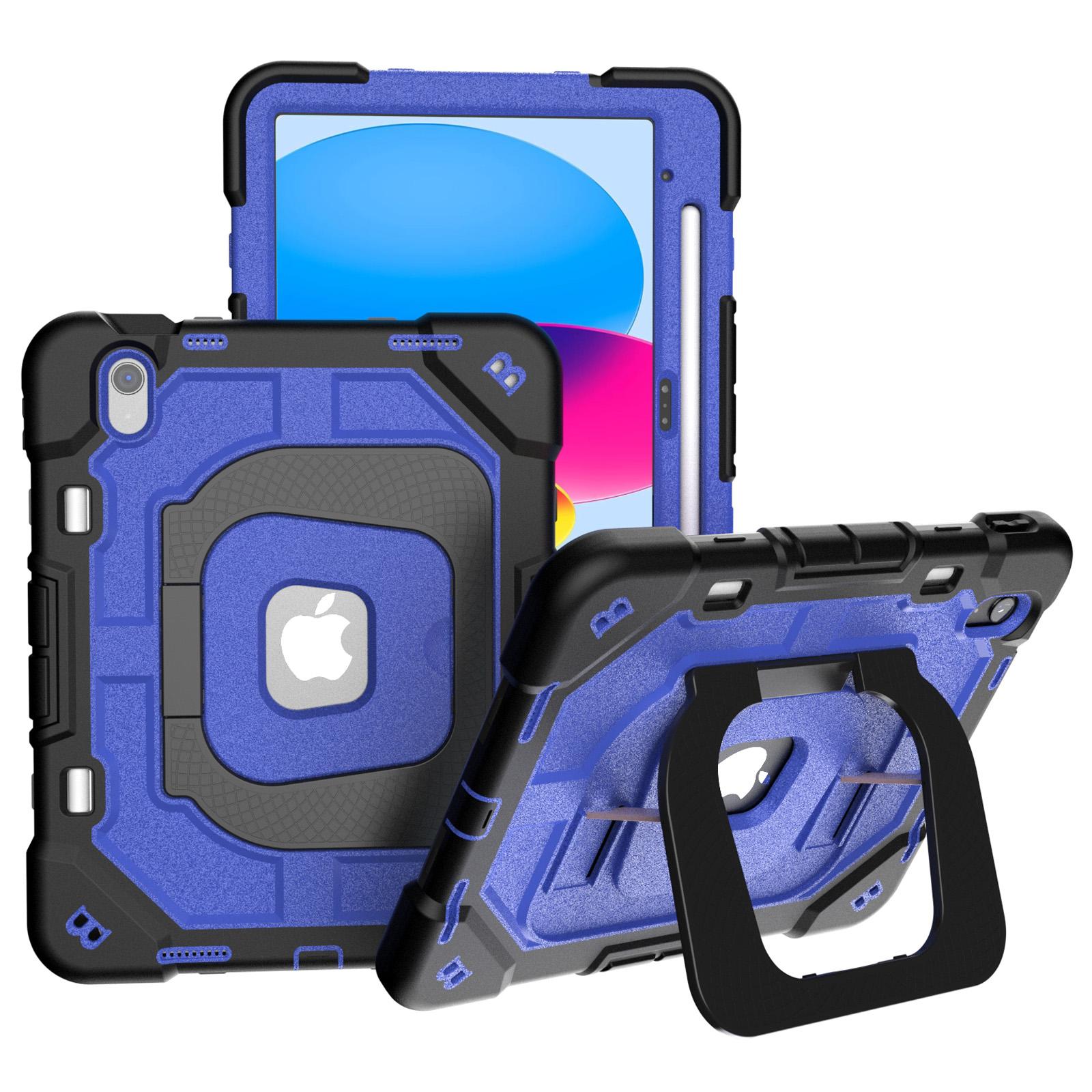 For iPad (2025)/10.9 (2022) Case Kickstand Silicone+PC Shockproof Protective Tablet Cover Black Blue
For iPad (2025)/10.9 (2022) Case Kickstand Silicone+PC Shockproof Protective Tablet Cover Black Blue