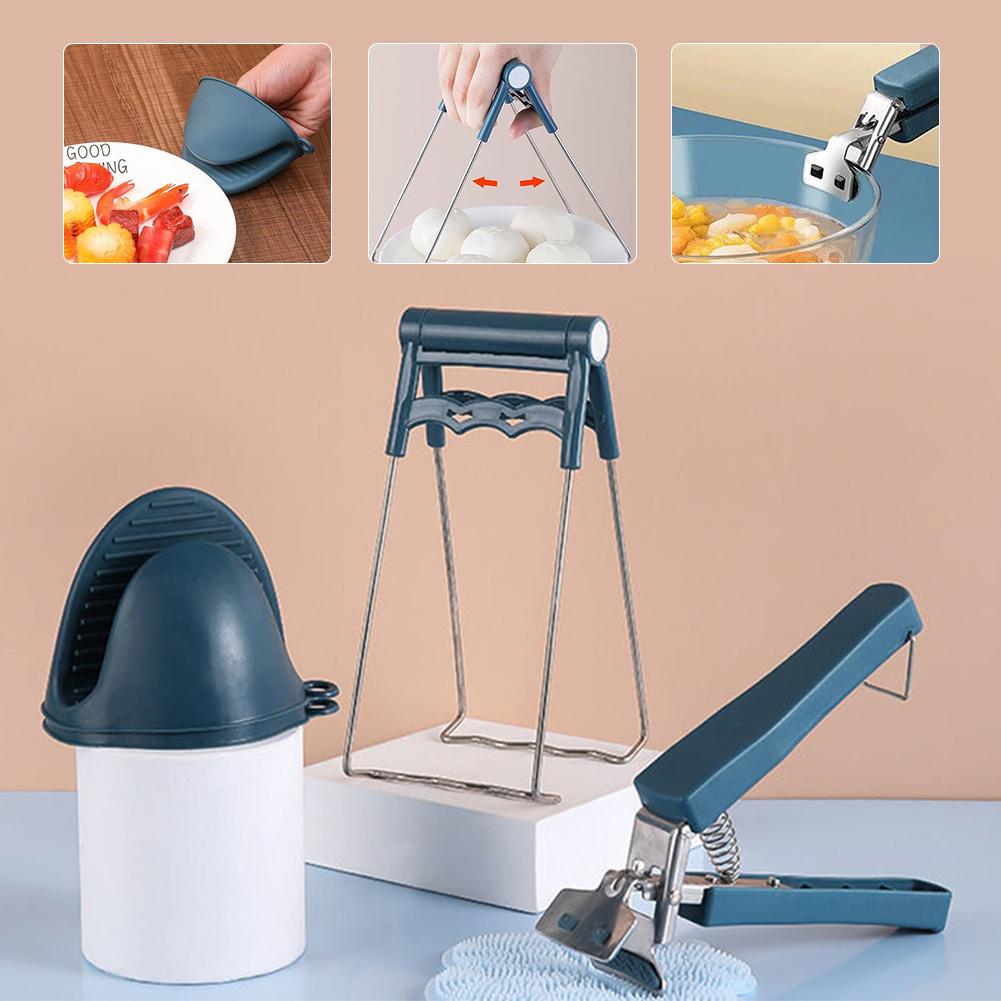 4 Pcs Anti-scald Clip Set Retriever Tongs Silicone Heat Resistant Gloves Hot Plate Gripper for Moving Hot Plate Bowls China Mainland
4 Pcs Anti-scald Clip Set Retriever Tongs Silicone Heat Resistant Gloves Hot Plate Gripper for Moving Hot Plate Bowls China Mainland